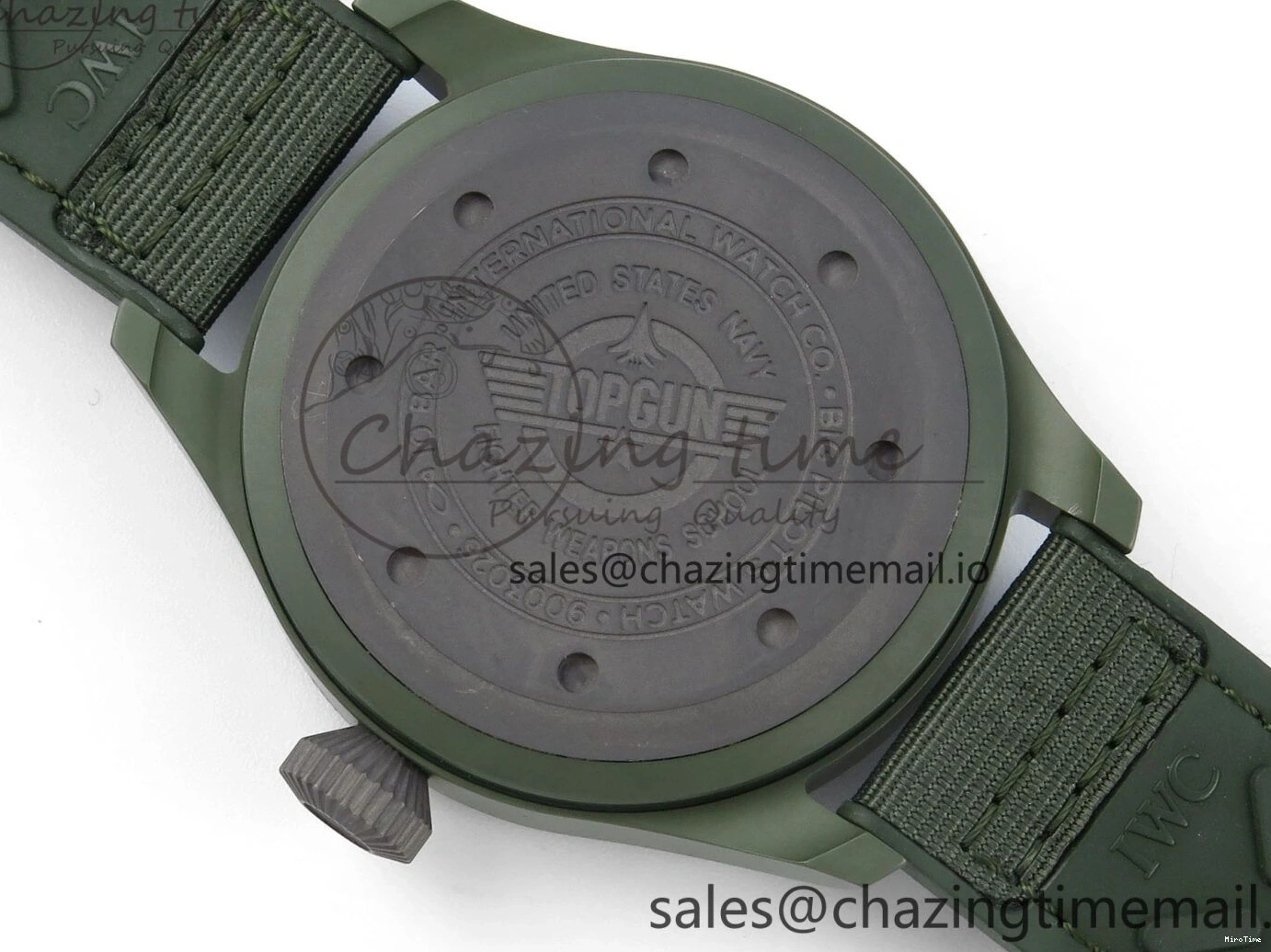 MIROTIME 0117 Big Pilot IW329802 M+F 1:1 Best Edition Green Dial on Green Nylon Strap MY Unique 7002